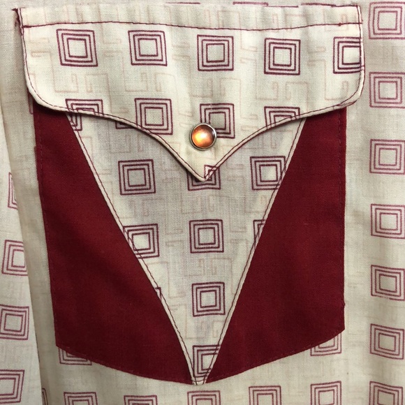 Vintage Panhandle Slim Western Trends Men’s Long Sleeve Snap Down Shirt - Picture 5 of 7